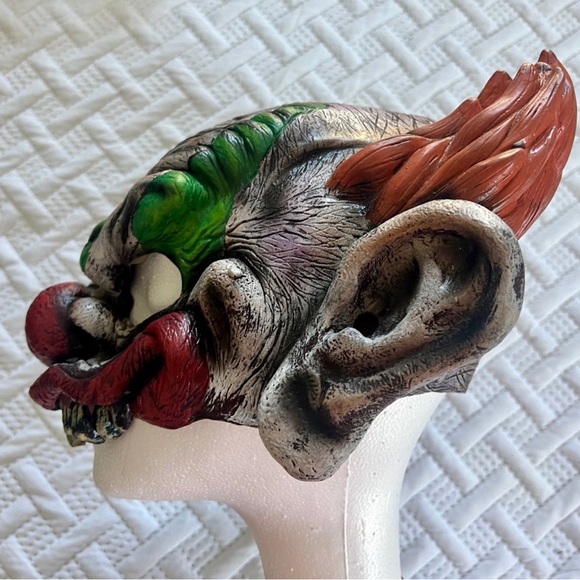 Vintage 2000 Y2K Killer Clown The Fright Asylum Halloween Disguise Horror Mask - Picture 4 of 8
